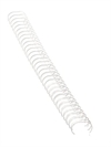 Spiralrygge wire A4 Fellowes metal 6mm, 34 ringe, 100stk/ks. farve hvid
